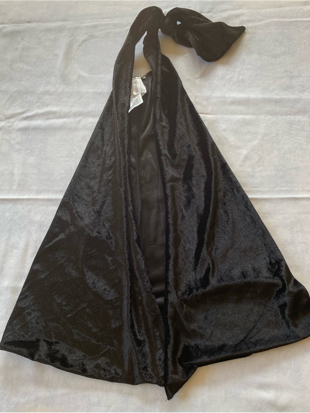 NWOT Halloween Black Kids Velvet Like Cape Size Small 4-6x